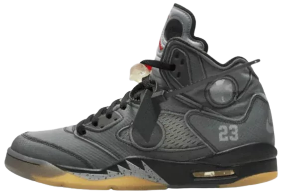 Front View of Jordan 5 Retro Off-White Muslin